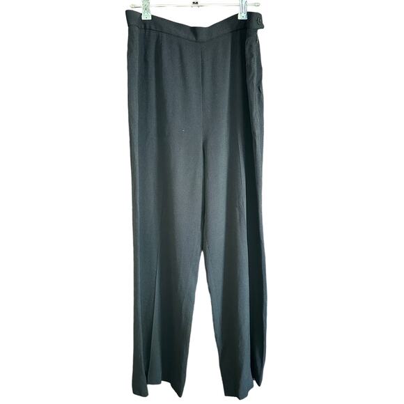 MAXMARA | Lightweight Wool Blend Wide Leg Ankle Length Trousers | Size 10 - Picture 1 of 6